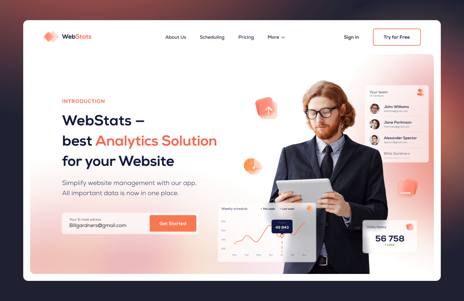 Glassmorphism Web Design Trend for 2021